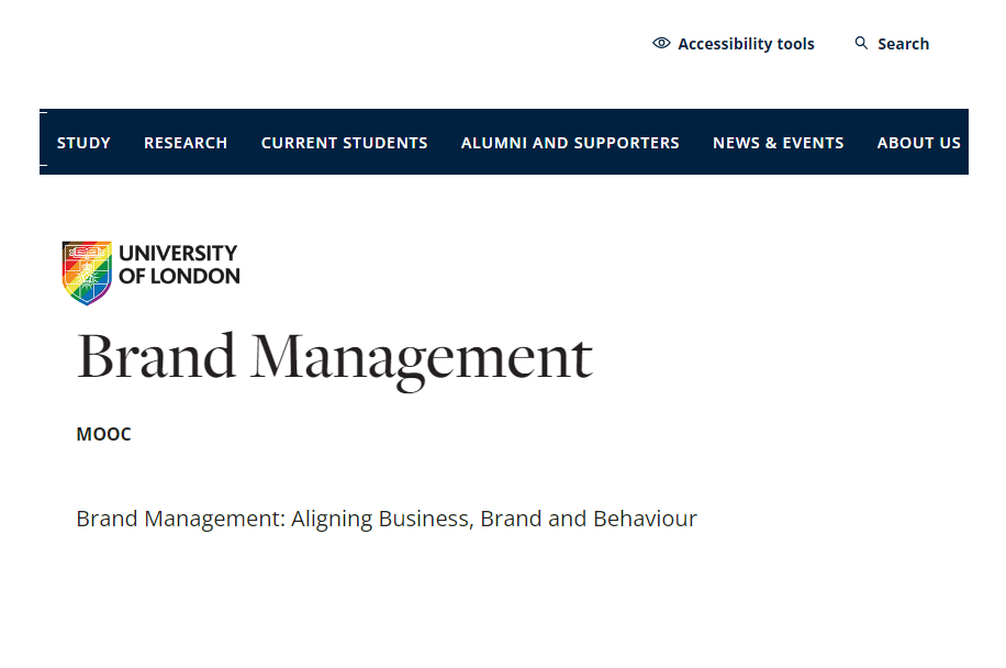 University of London: Brand Management