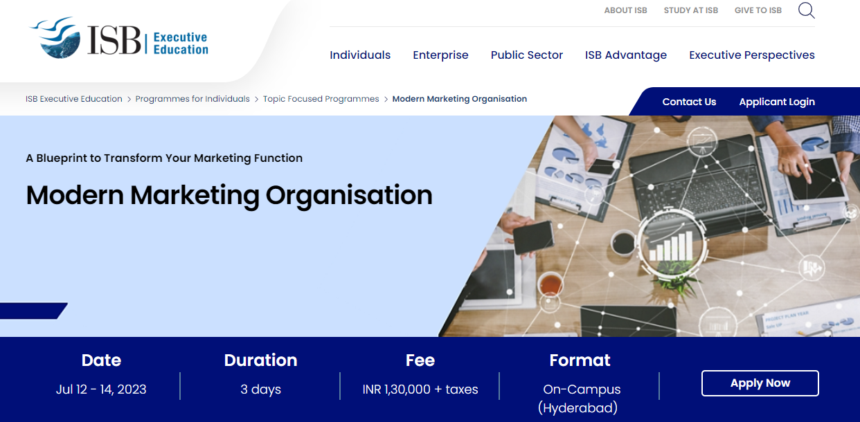 ISB: Modern Marketing Organization